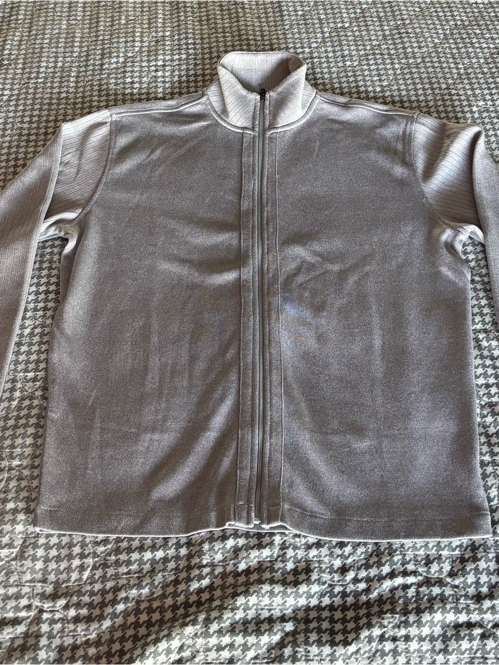 FootJoy Men's Performance Full-Zip Jacket in Light Gray
